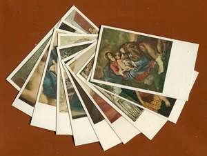 #62200 Italia probablemente años 50. Lote de 10 bonitos iconos de papel, cromos - Imagen 1 de 4