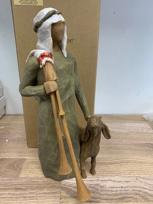 Willow Tree nativity shepherd with bagpipe Zampognaro Christmas ornament - Image 1 of 4