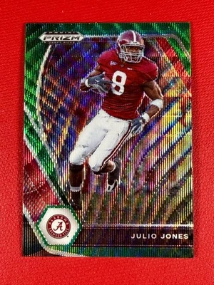 2021 Panini Prizm Draft Picks Julio Jones #55 Green Wave Prizm - Image 1 of 2