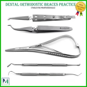 Dental Archwire Ligature Plier Mathieu Forceps Bracket Holding Placer Tweezers - Picture 1 of 8