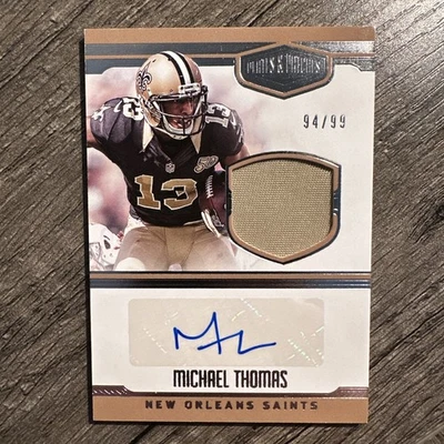 Michael Thomas 2016 Panini Plates & Patches #16 Rookie Patch Auto RPA RC 94/99 - Image 1 of 4
