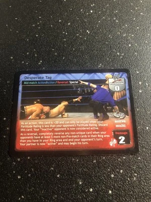 WWE Raw Deal Trading Card Game DESPERATE TAG - Mid-Match # 90/181 TCC WWF - Image 1 of 2