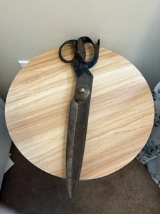 Vintage Schneiderschere mit Messingmutter für großformatigen Stoff Leinwand Schneiden 15" - Bild 1 von 20