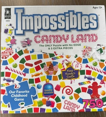 Rompecabezas Hasbro Impossibles Candy Land 750 piezas sellado sin bordes NUEVO Foto 1 de 2