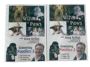 A Wizard Of Paws Greg Kellas Poodle Grooming Vol 1 & 2 Doodle Golden DIY AT HOME - Picture 1 of 6