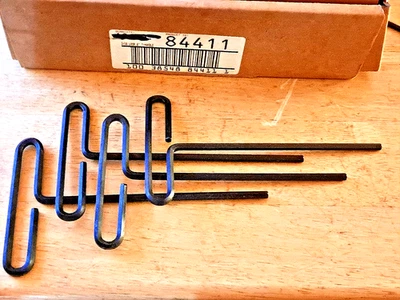 Lot Of 4 84411 SAE 3/16 Inch Hex T-Handle T-Key Allen Wrench FREE SHIPPING - Image 1 of 4
