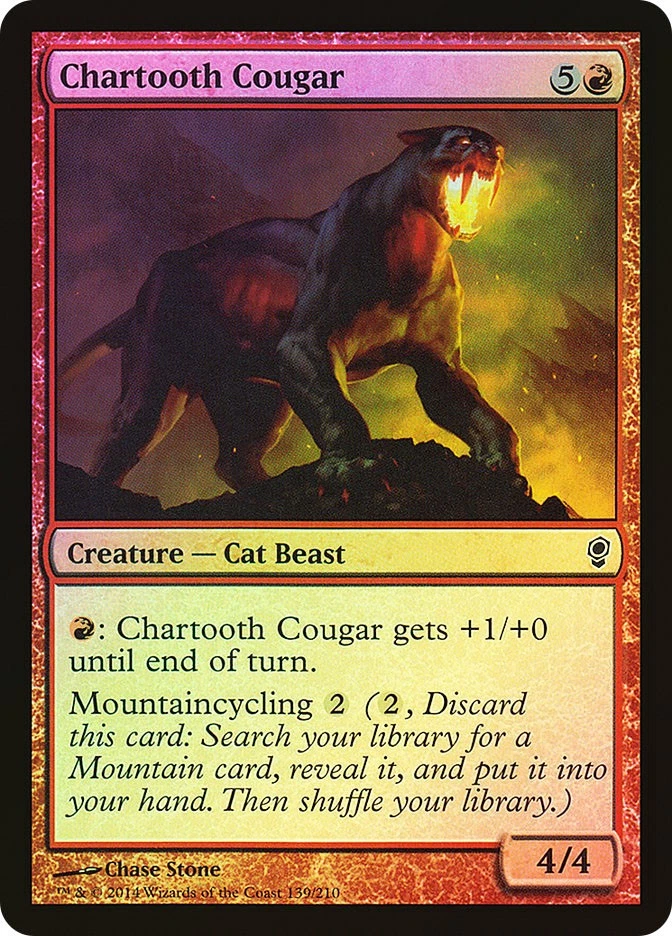 MTG FOIL Chartooth Cougar  - Conspiracy #139 - Image 1 of 1