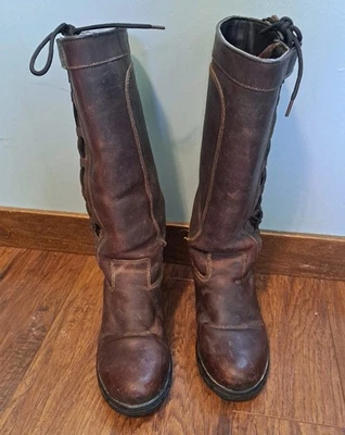 Dublin Country Women's 6.5 Waterproof  Brown Knee High Side Lace Up Boot #108491 - Image 1 of 4