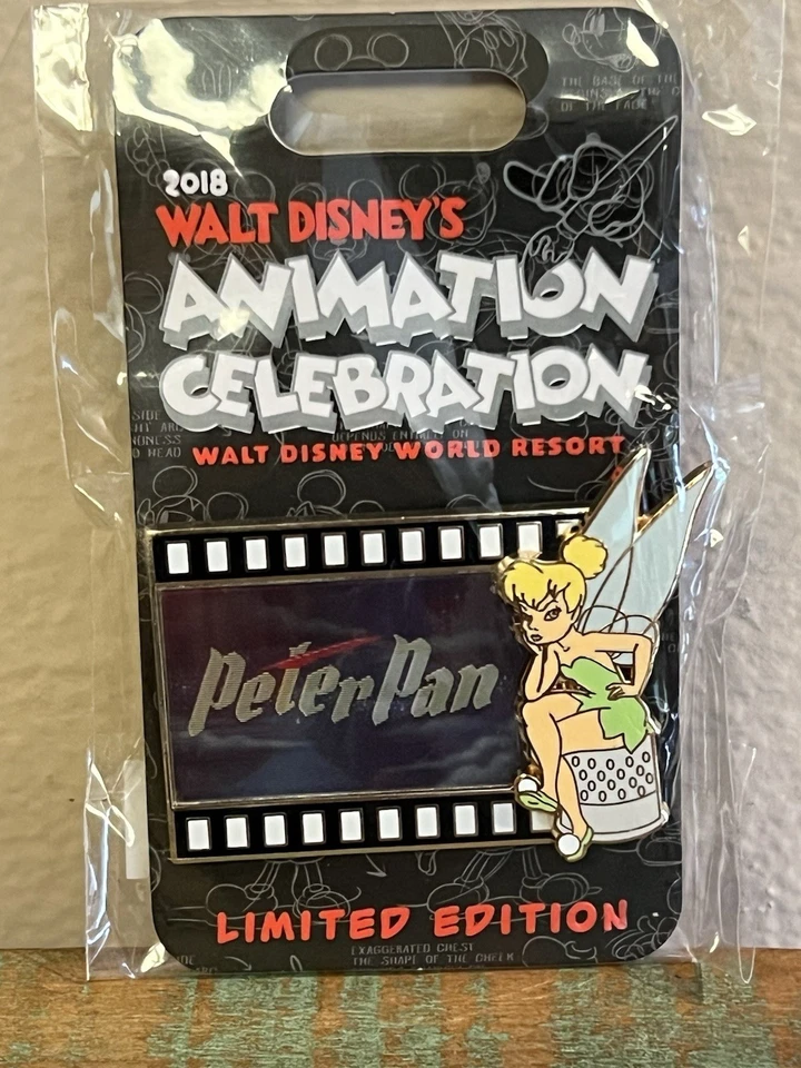 Disney Animation Celebration Peter Pan Tinker Bell Pin! LE 750! 2018! New! - Image 1 of 1