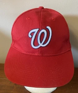 Adult MLB Washington Nationals Strapback Red Baseball Hat Cap - Picture 1 of 6