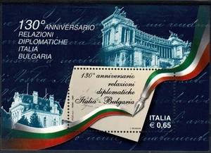 2009 REPUBBLICA ITALIANA n. BF 51 REL. DIPLOM. BULGARIA FOGLIETTO MNH MF106239 - Picture 1 of 1