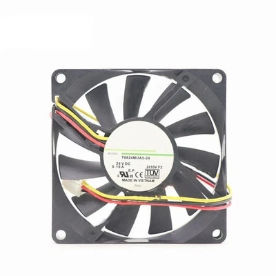 For Nidec T0824MUA5-24 Axial Fan DC 24V 0.18A 80X80X15mm 3-pin Cooling Fan - Image 1 of 2