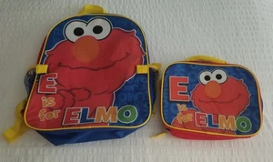 Zaino Sesame Street Elmo con kit pranzo 16" - Foto 1 di 2