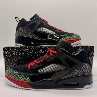 耐克 Air Jordan Spizike 低帮黑色校队红色运动鞋 FQ1759-060 男式尺码 全新 — 第 1/4 张图片