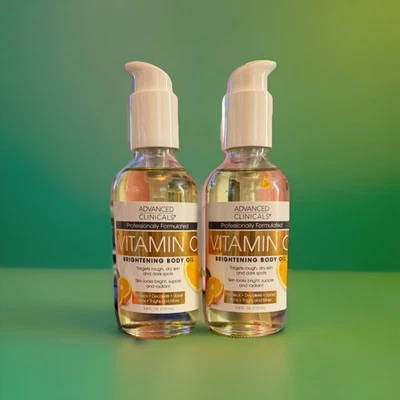 2 Advanced Clinicals Vitamin C Brightening Body Oil With Antioxidants 3.8 Fl. Oz - Image 1 of 3