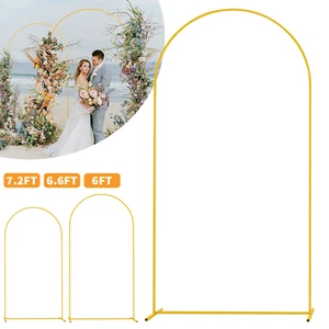 Large Wedding Arch Door Backdrop Stand Flower Display Frame Backdrop Metal Rack - Picture 1 of 14