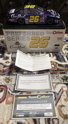 Jamie McMurray #26 Crown Royal Purple 2006 cromo fundido a presión 1:24/200 firmado raro Foto 1 de 4