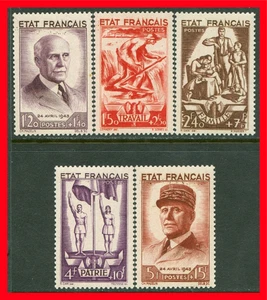 France Semi-postal Stamps Scott B153-B157, MNH Complete Set!! F515b - Picture 1 of 1