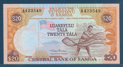 Western Samoa 20 Tala, 1985, P 28, UNC - Image 1 of 2