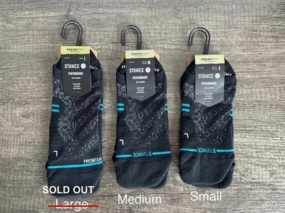 Calcetines Stance Performance FreshTek Run Light Tab Talla PEQUEÑA o MEDIANA (NUEVA CON ETIQUETAS) 1 par Foto 1 de 4