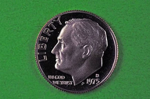 1975-S Deep Cameo Roosevelt Dime US GEM Proof Coin - Picture 1 of 1