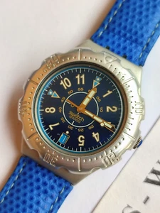 SWATCH+IRONY SCUBA+YDS4000 SUPERBLU+GETRAGEN/USED - Bild 1 von 3