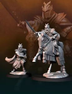 Lord of the dragon army 28mm miniature wargaming dnd minis fantasy miniature - Foto 1 di 7