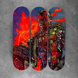 Terminator T800 Cybernosferatu Skate Deck Wall Art Cyberdyne Systems Skynet - Picture 1 of 1