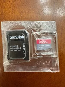 SanDisk Ultra PLUS 160MB/s MicroSDXC Memory Card, 512GB, new/ open pkg - Picture 1 of 2