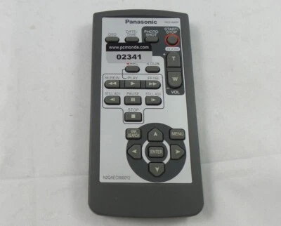 Panasonic Remote Control for Select Camcorders NV-GS35/GS75 etc. (N2QAEC000012) - Image 1 of 2