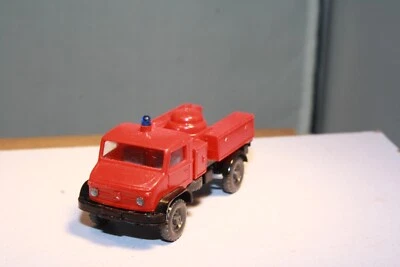 Mercedes Unimog Emergency Fire Truck HO Scale Wiking Made in Germany - Image 1 of 4
