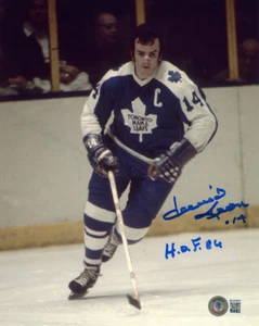 DAVE KEON SIGNED AUTOGRAPHED 8x10 PHOTO + HOF 86 TORONTO MAPLE LEAFS BECKETT BAS - Picture 1 of 2