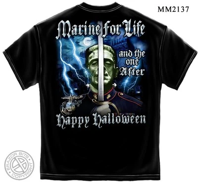 TShirt MARINE LIFE SRONG SEMPER FI FIDELIS Halloween by Erazor Bits Marines - Image 1 of 3