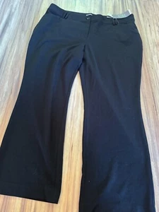 Maurices Women's Sz 24W Plus Black Mid Rise Classic Trousers Stretch Career NWT - Picture 1 of 4