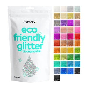 Hemway Eco Bio Friendly Glitter Biodegradable Cosmetic Safe ULTRA FINE 1/128" - Picture 1 of 96