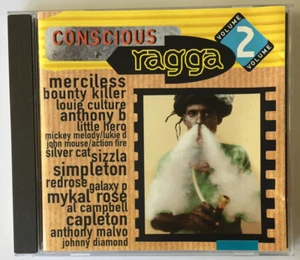 "CONSCIOUS RAGGA" - VOLUME 2 - 18 TRACKS , 1996 GREENSLEEVES UK - Picture 1 of 3