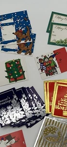 Lot Of Christmas Tags For Presents Crafting Holiday Gifts Vintage - Picture 1 of 19