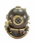 US Navy Solid Brass Vintage Style Deep Sea Marine Divers Diving Helmet 18" Scuba