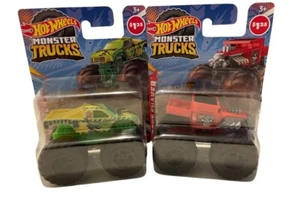 Monster Truck Gunkster amarillo verde y rojo hueso Mattel 2022 1/64 Hot Wheels - Imagen 1 de 4