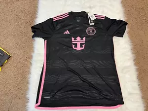 Adidas Inter Miami CF Lionel Messi Black Away Size XL Soccer Jersey JE9744 - Picture 1 of 6
