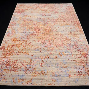 Designer Oriental Carpet 243 X 175 CM Nain Gombad Modern Red Blue Hand Knotted - Picture 1 of 24