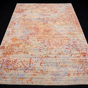 Designer Orient Teppich 243 x 175 cm Nain Gombad Modern Rot Blau Handgeknüpft - Bild 1 von 24