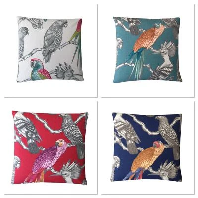 Exotic tropical Animals Aviary Birds Parrots Handmade Decorative cushion cover — 第 1/4 张图片