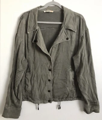 Chaqueta para mujer C&C California XL verde botones bolsillos Armycore ligera Foto 1 de 4