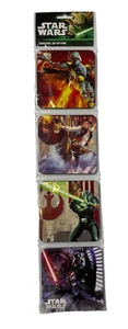 Vandor Star Wars Set of 4 Coasters Cork Backed Boba Fett Darth Vader NEW 99085 - Picture 1 of 5