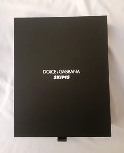 Dolce & Gabbana SKIMS leere Box mit Taschentuch, 7,25" x 5,75" x 1,5", schwarz - Bild 1 von 5
