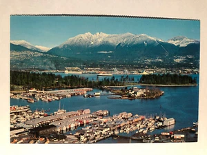 Vintage Coal Harbour Vancouver British Columbia Postcard Stanley Park Burrard In - Bild 1 von 2