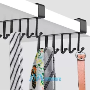 2-Pack Under-Shelf Mug Holder Rack - Kitchen Cabinet Coffee Cup Storage Hooks - Picture 1 of 12