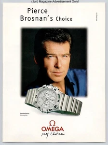 Pierce Brosnan's Choice Omega Watch Promo 2000 Full Page Print Advertisement - Picture 1 of 4