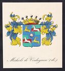 Michiels de Verduynen Wappen blason coat of arms blason wapen gravure 1845